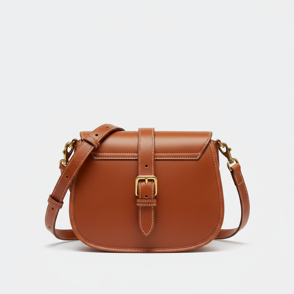 Caramel Luxe Saddle Bag