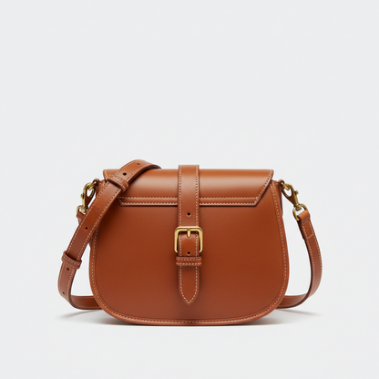 Caramel Luxe Saddle Bag