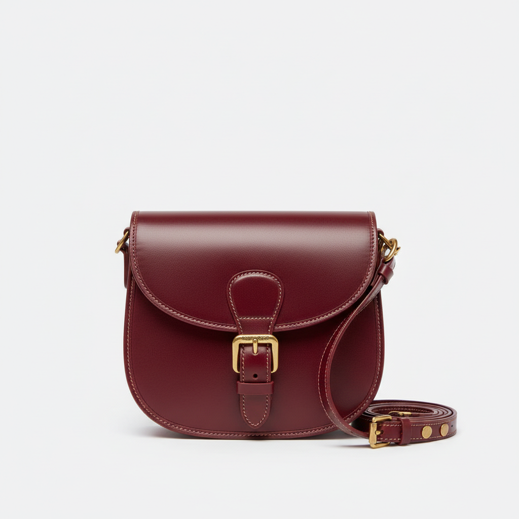 Caramel Luxe Saddle Bag