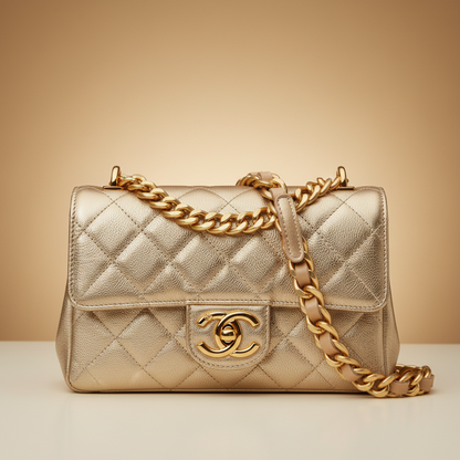 Champagne Gold Chain Bag