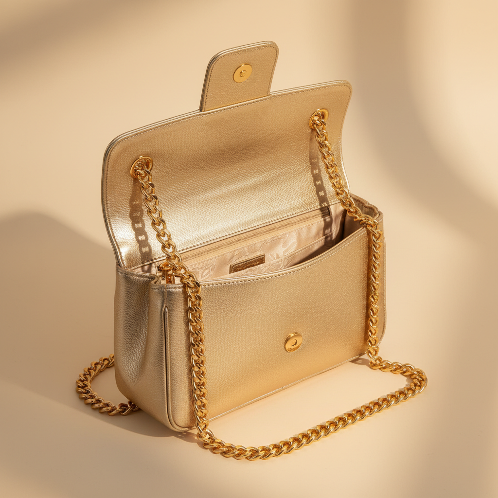 Champagne Gold Chain Bag