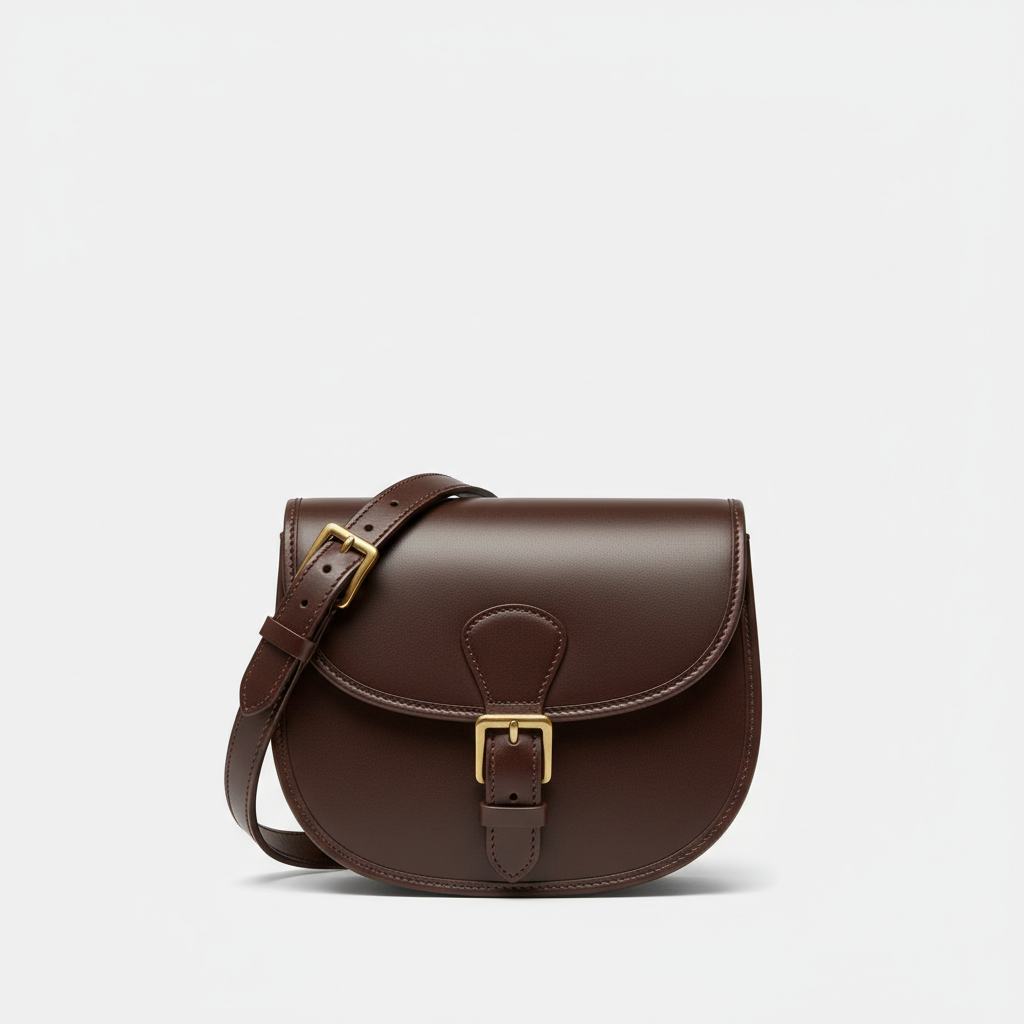 Caramel Luxe Saddle Bag