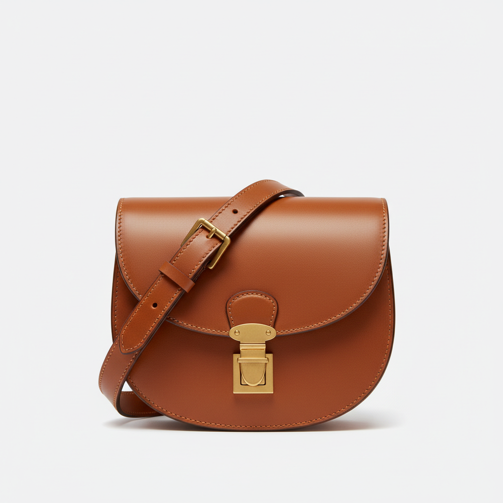Caramel Luxe Saddle Bag