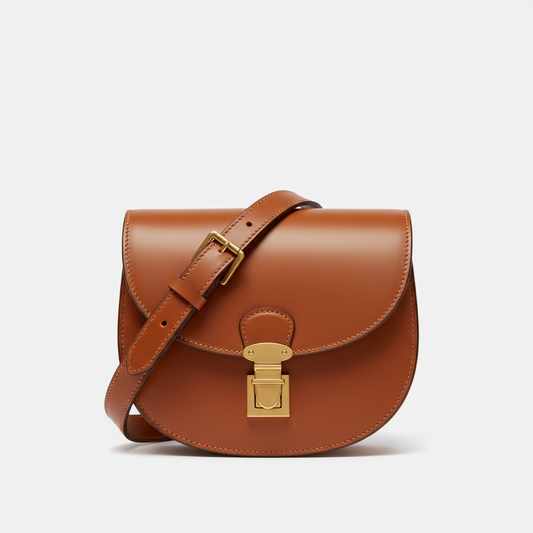 Caramel Luxe Saddle Bag