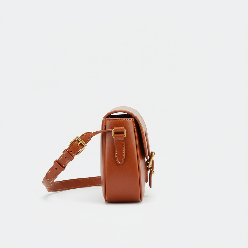 Caramel Luxe Saddle Bag