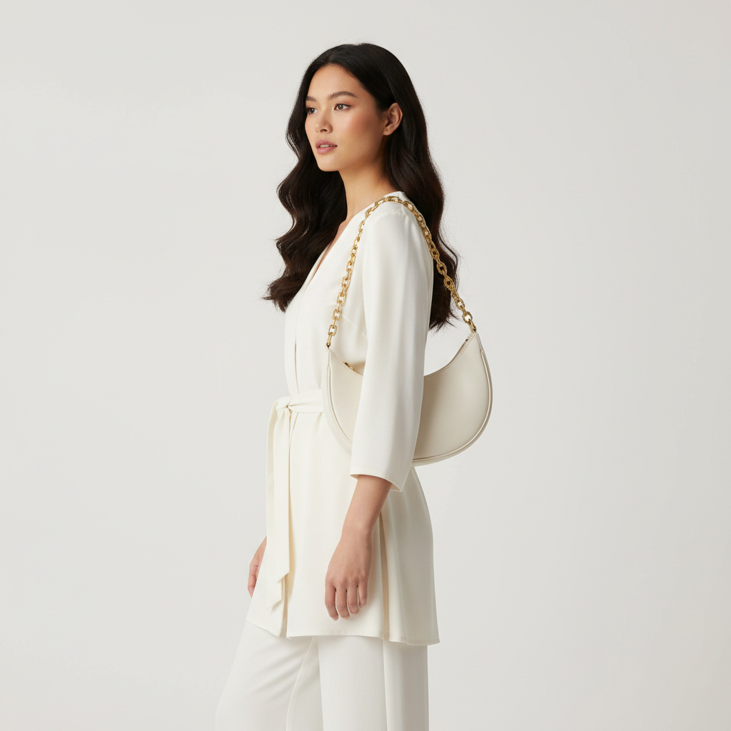 Ivory Opulence Shoulder Bag